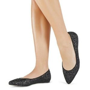 Festive Chocolate Sparkle Flats