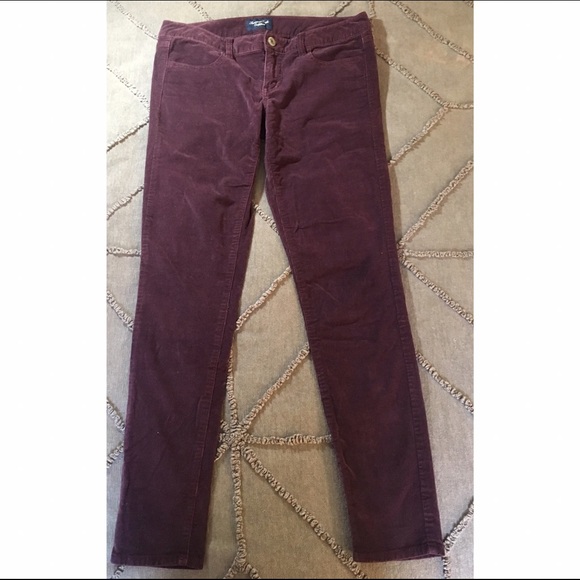 *SOLD* American Eagle Plum Corduroy Pants - Picture 3 of 3