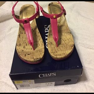 Chaps Pink Raevyn Crystal Lizard Sandals