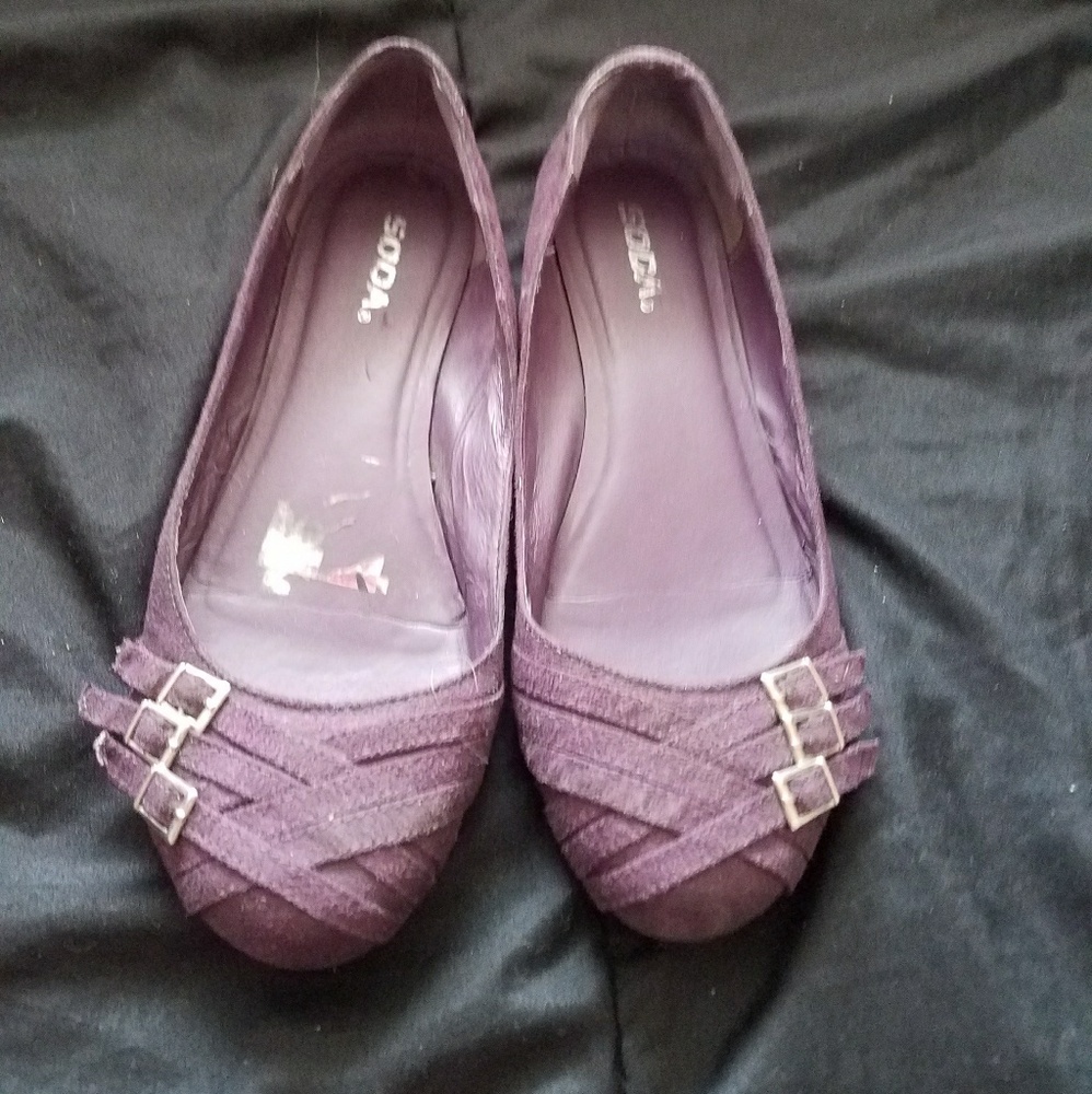 Purple flats
