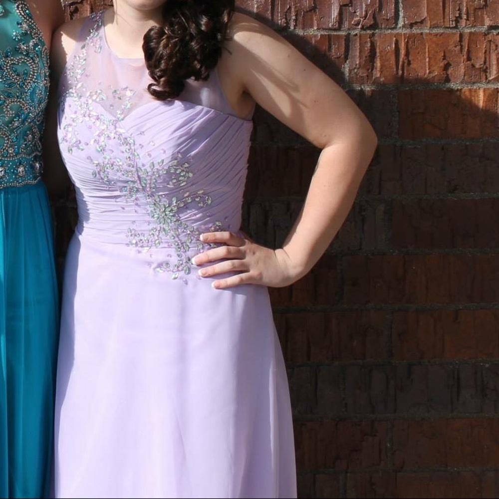 Purple formal dress