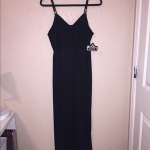 Black Maxi Dress with lace detail