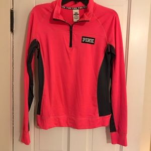 PINK women's half zip pullover