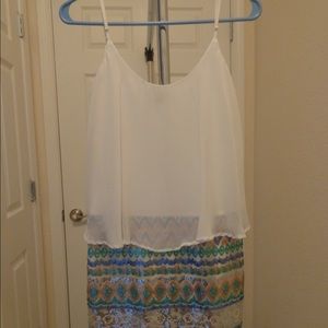 White & Sequin Cocktail Dress