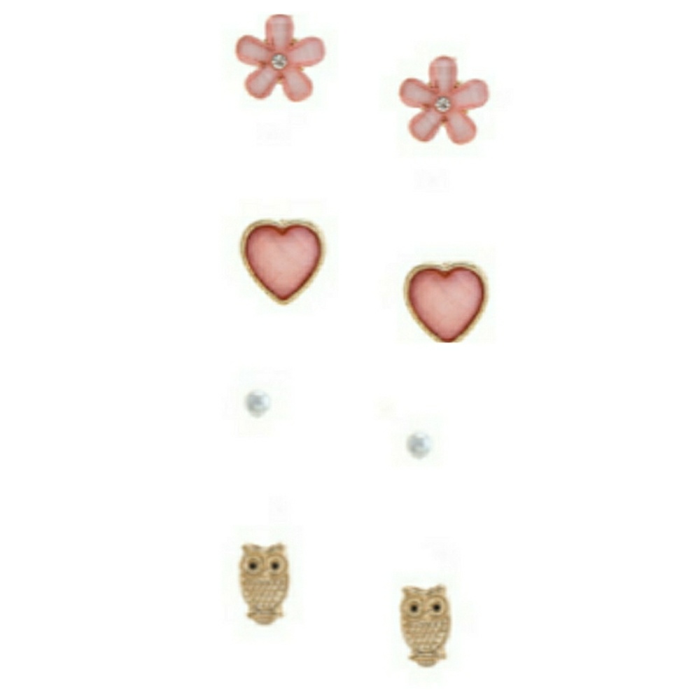 Owl floral earring