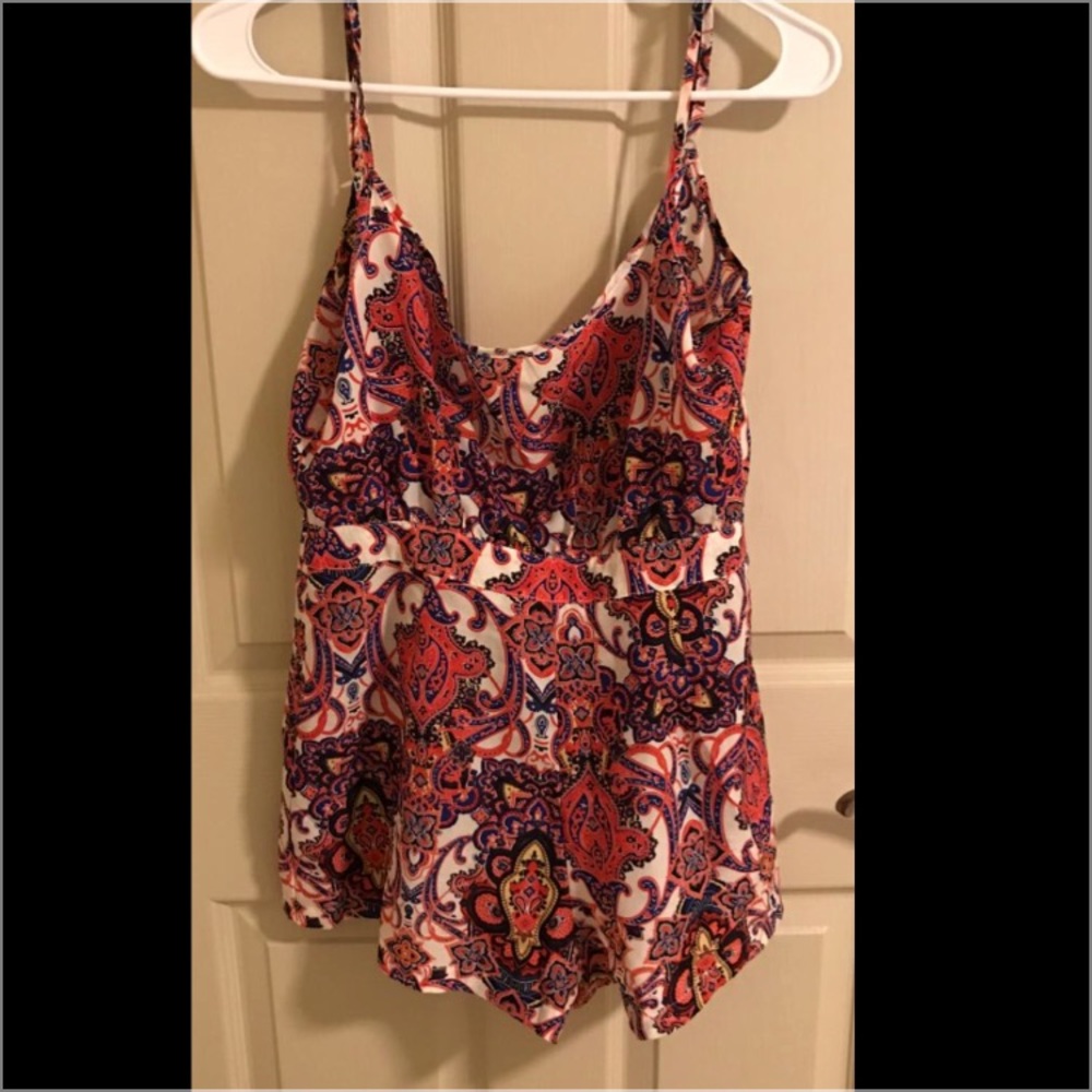BooHoo patterned romper
