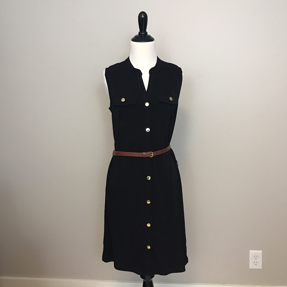 MICHAEL MIchael Kors Black Sleeveless Dress XS