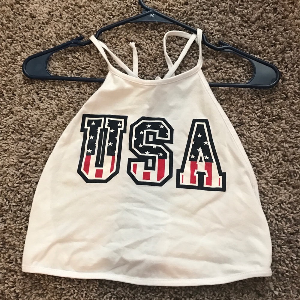 USA crop top