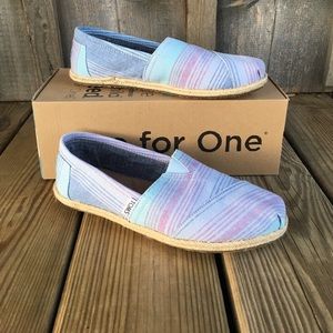 Blue Summer Stripes TOMS