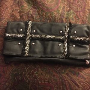 BCBG gold over clutch