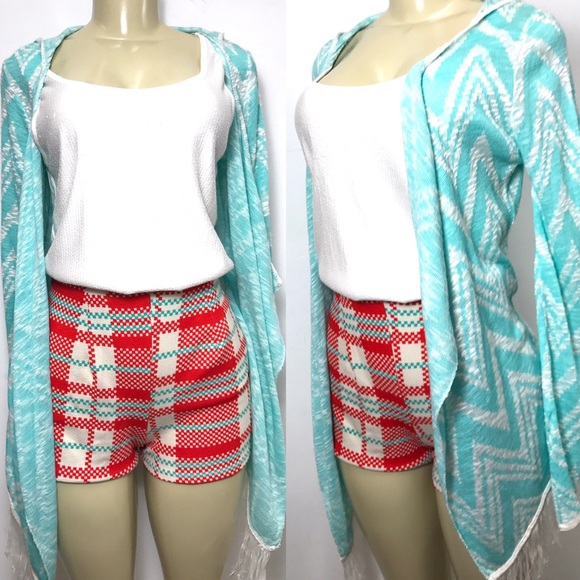 High waist plaid shorts - Picture 1 of 4