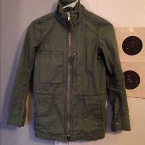 Madewell classic fleet jacket in palm, size XXS