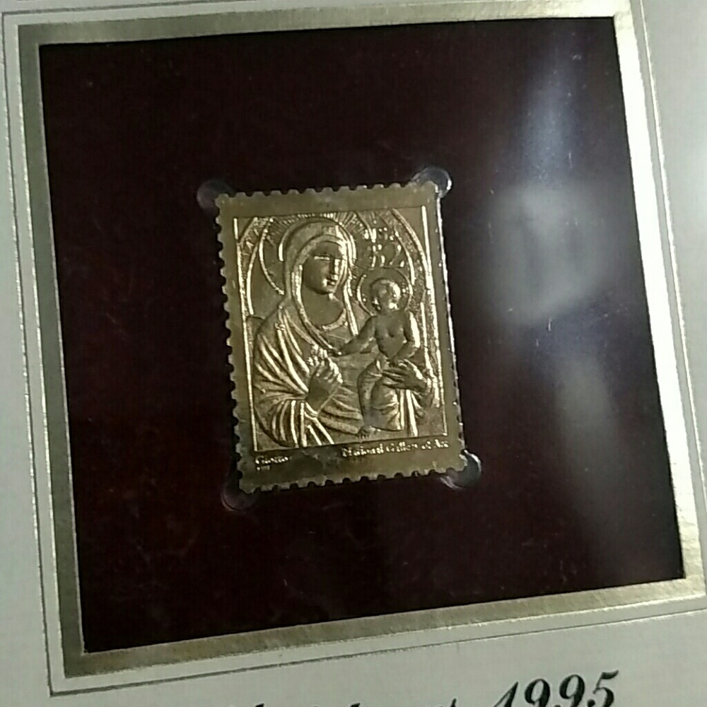 Rare 1995 22k gold stamp