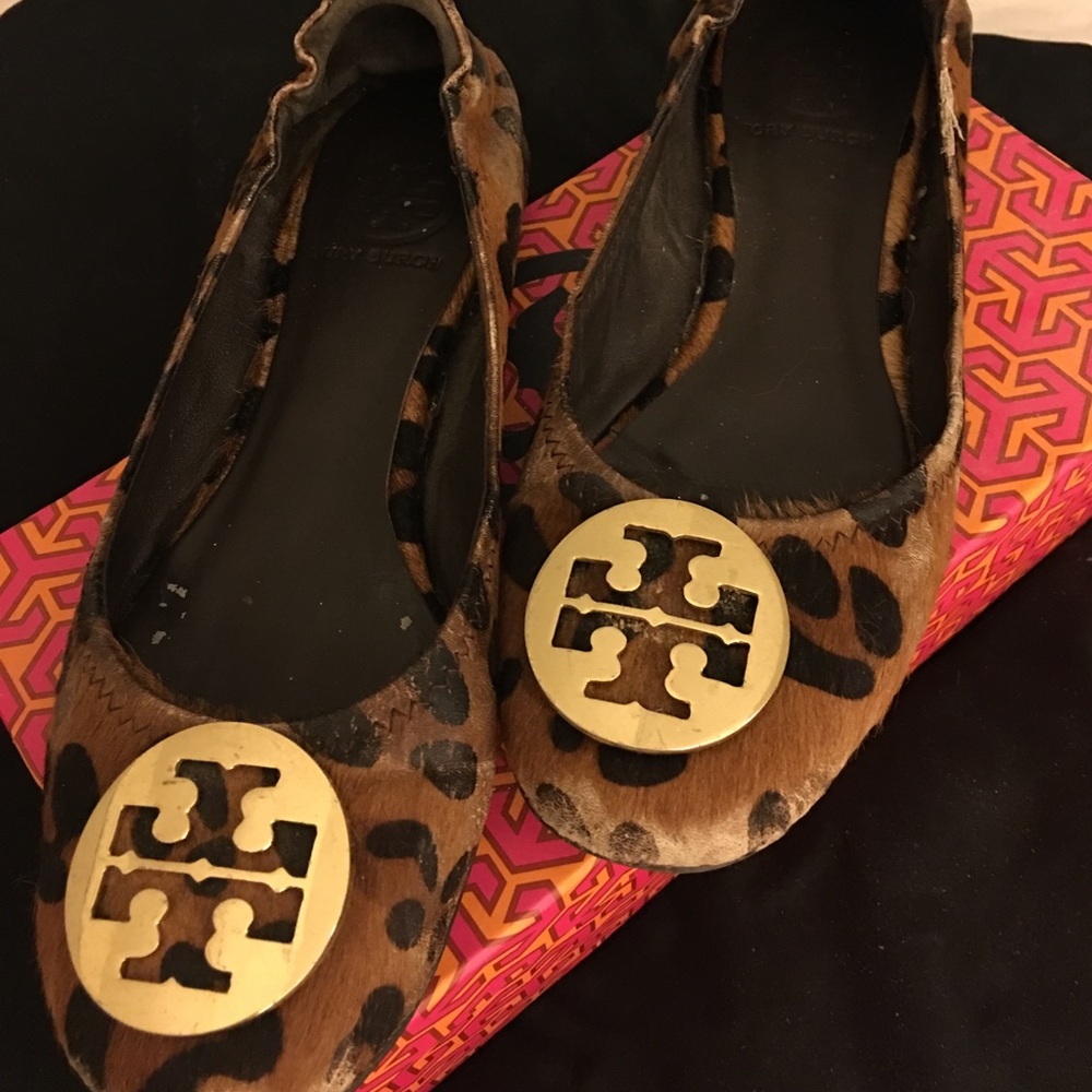 Tory Burch Reva Leopard ballet flat