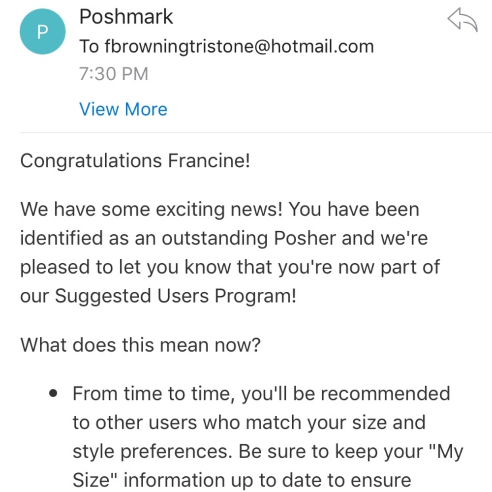 I am a  suggested user finally woo hoo