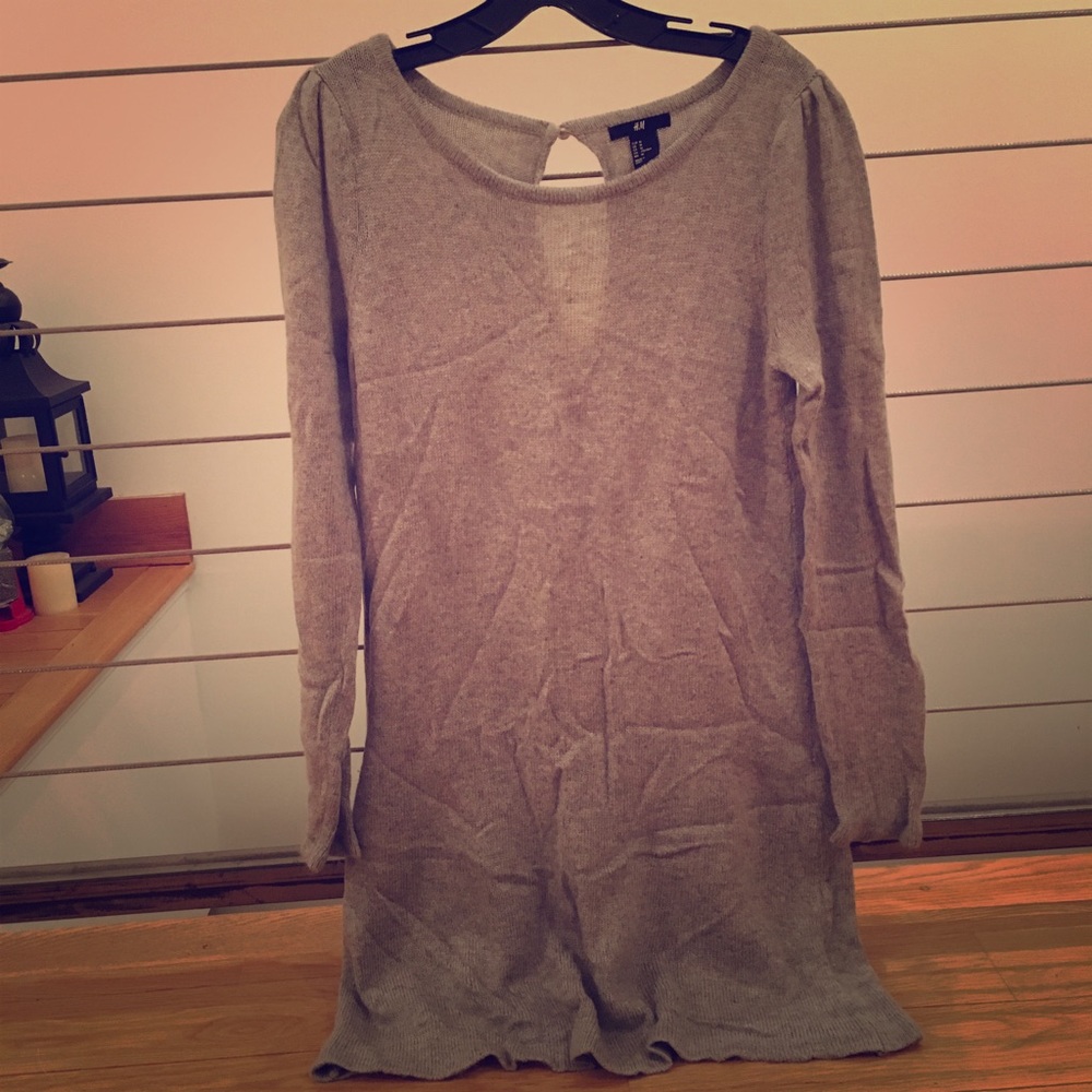 Sweater Dress with Key Hole Back