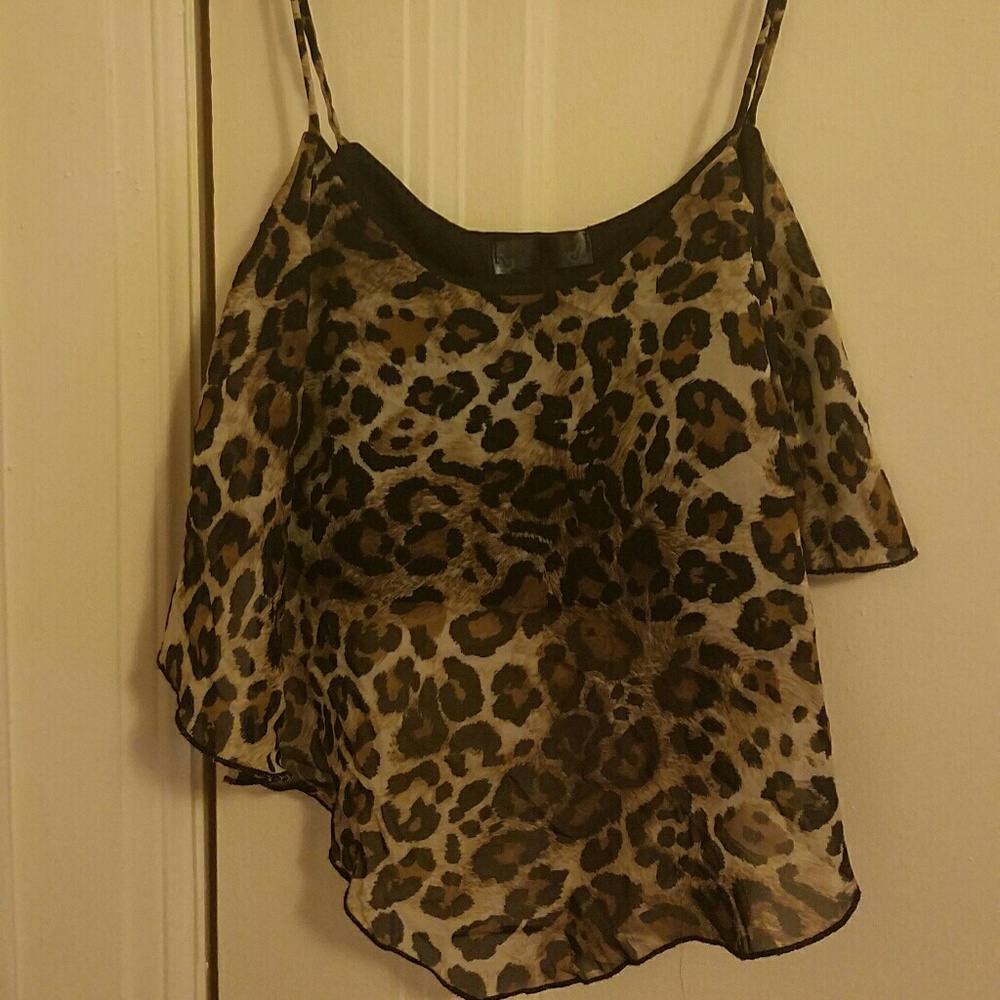 Cheetah print crop top
