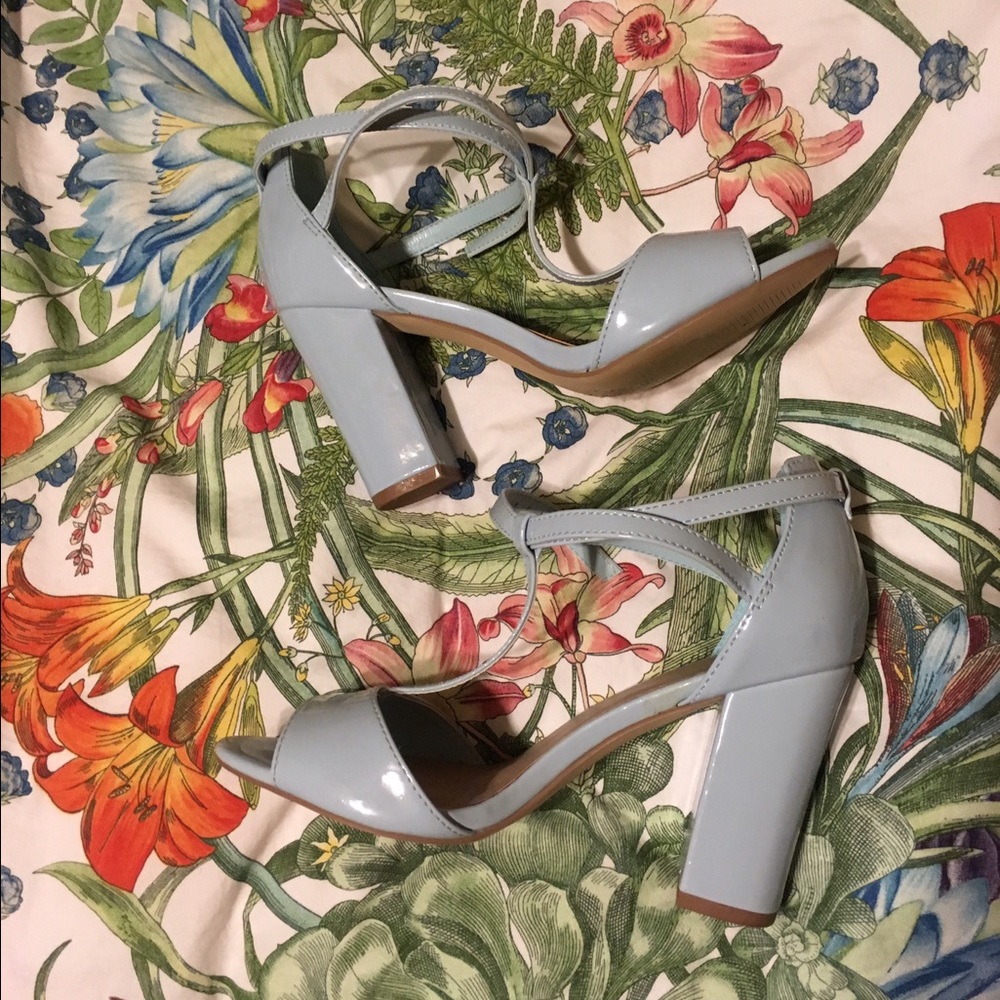 New Look Blue Block Heel Sandals