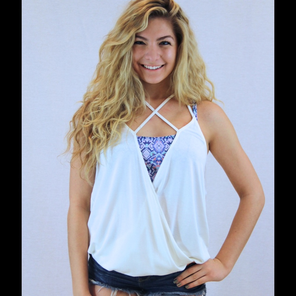 Ivory Crisscross Cami