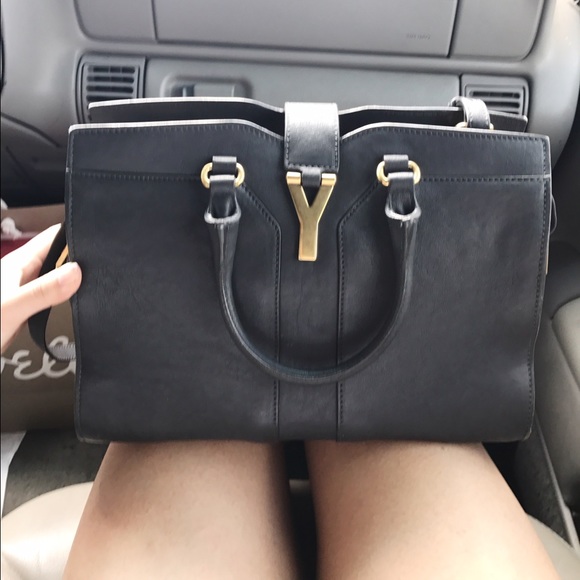 Yves Saint Laurent Cabas Y Bag Grey - Picture 2 of 7