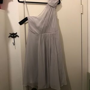 NWT - Ann Taylor Silk One Shoulder Dress Sz4