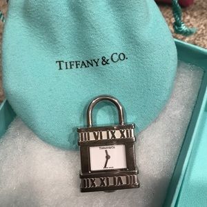 Authentic Tiffany's Silver padlock watch