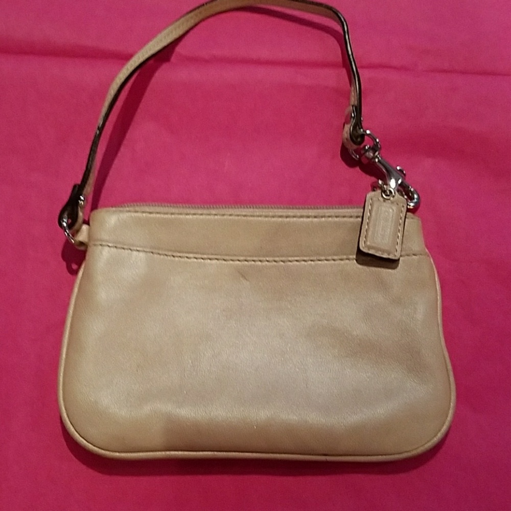 Coach Tan Wristlet