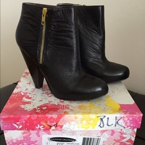 Black Leather Ankle Boots