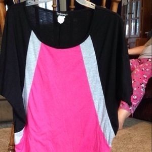 Black and pink blouse