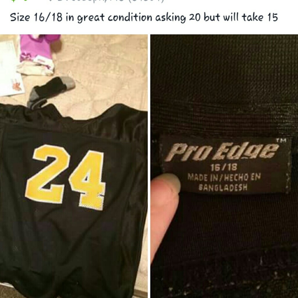 Black and yellow mu Jersey