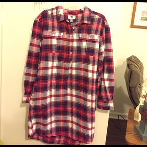 🌈SALE🌈NWT Old Navy Girl's Plaid Flannel Dress