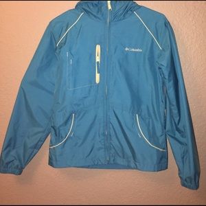 Blue Columbia spring coat.