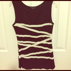 Unique ribbon tank top