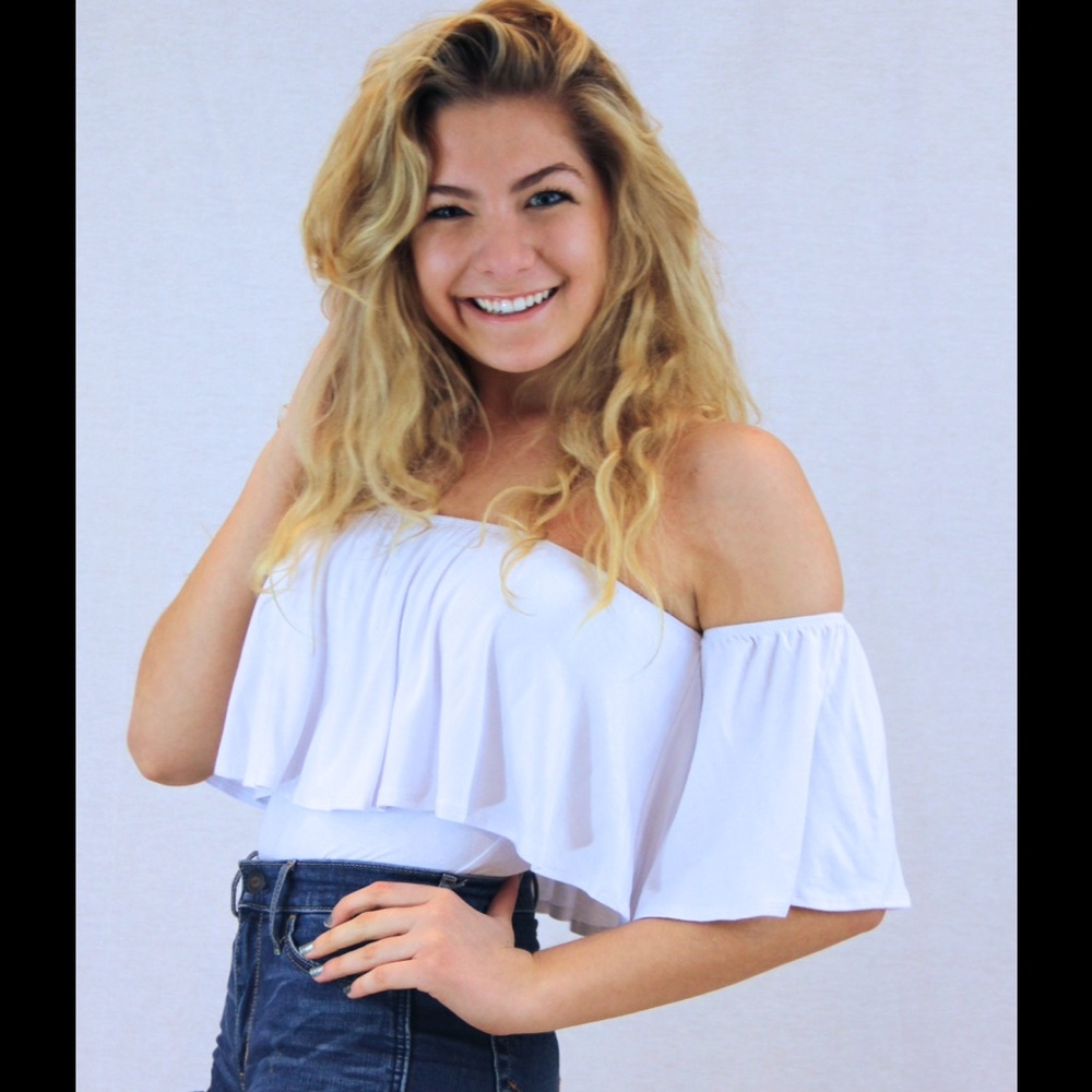 White Ruffle Bodysuit