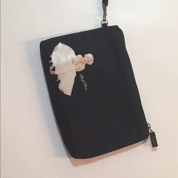 Cute Small Black Marilyn Monroe Wristlet - Picture 4 of 4
