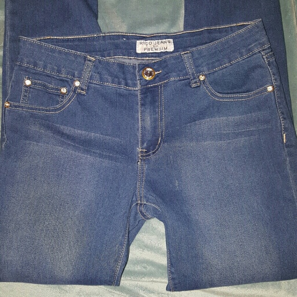 BLING JEANS SKINNY NEW SIZE 11W/29L - Picture 3 of 4