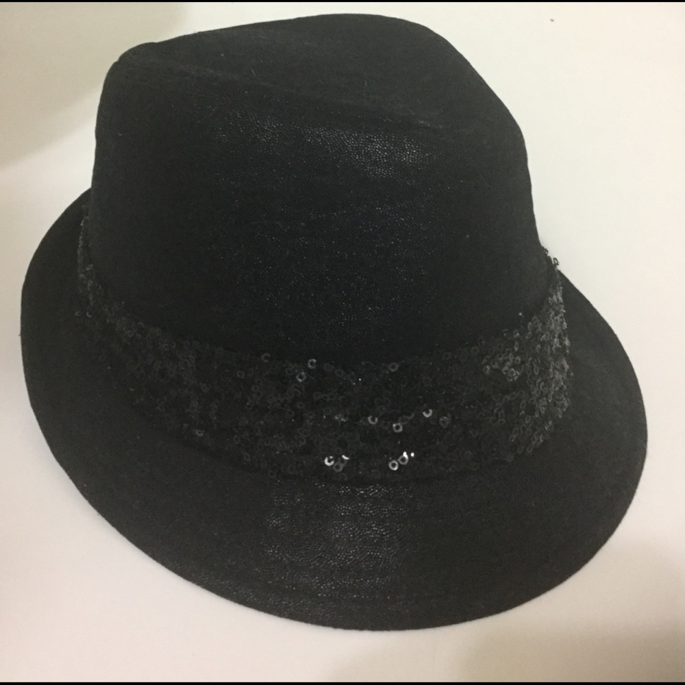Black sparkly Fedora