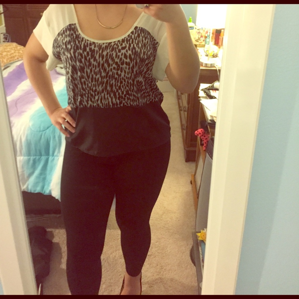 Leopard print blouse 🐾