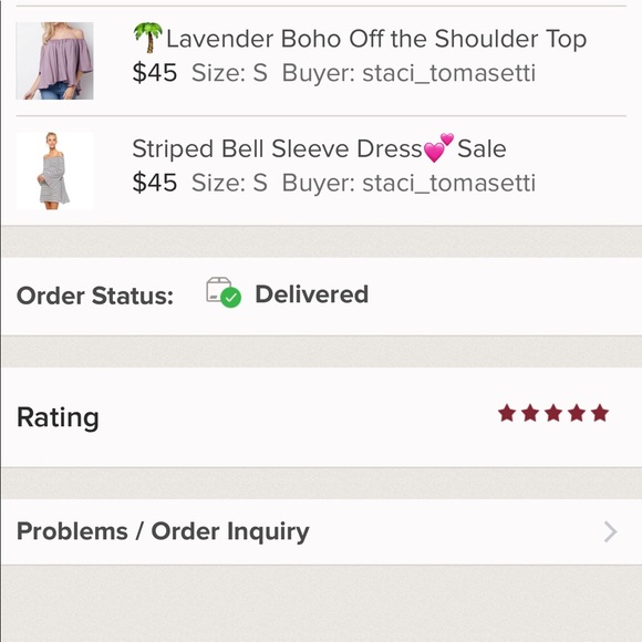 Bree Striped Bell Sleeve Dress 💕1 Left Sale - Picture 6 of 7