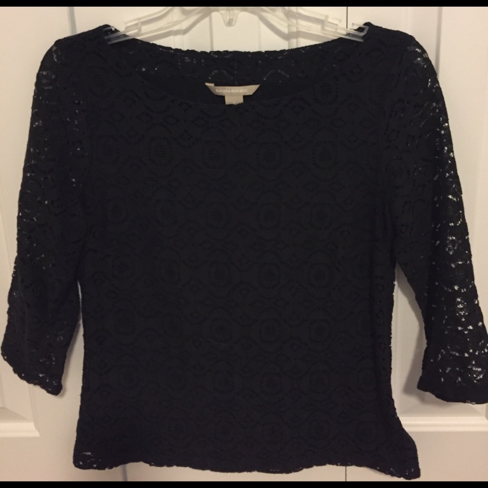Lace Top Black