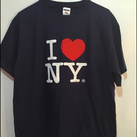 Navy blue I love ❤️ nY Med Tee - Picture 1 of 4