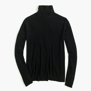 Brand-new, Black J Crew Cashmere-Blend Turtleneck