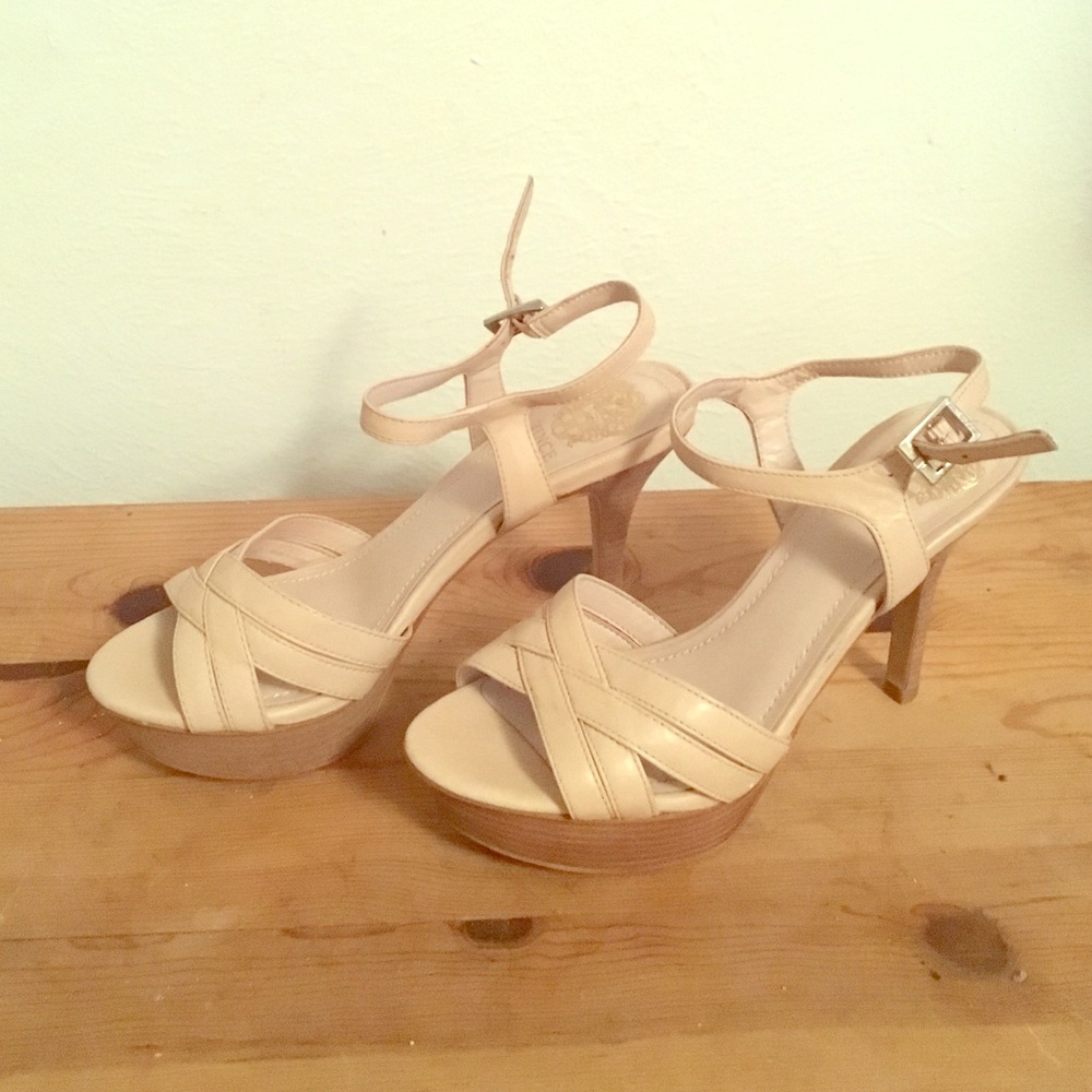 Vince Camuto Beige Heels