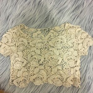 Doily Lace Crop Top