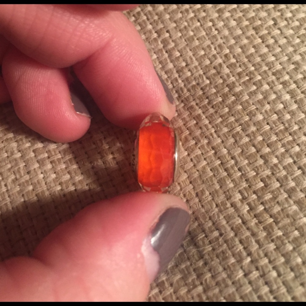 Pandora "Fascinating Orange" Murano Charm