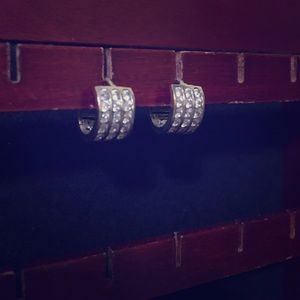 Diamond hoop | 14K white gold