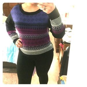 Purple printed sweater 💜