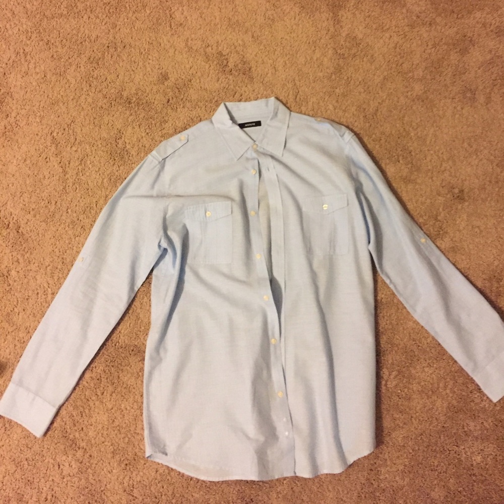 Men's Alfani Military Style Dress Shirt