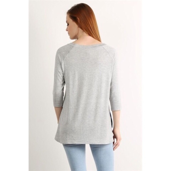 Floral Baseball Tunic - MINT - Picture 2 of 2