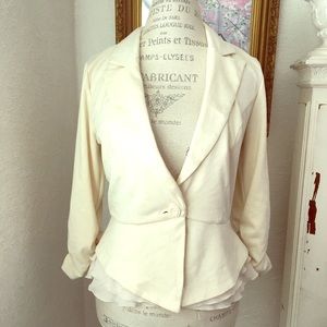 Flattering Ruffled blazer